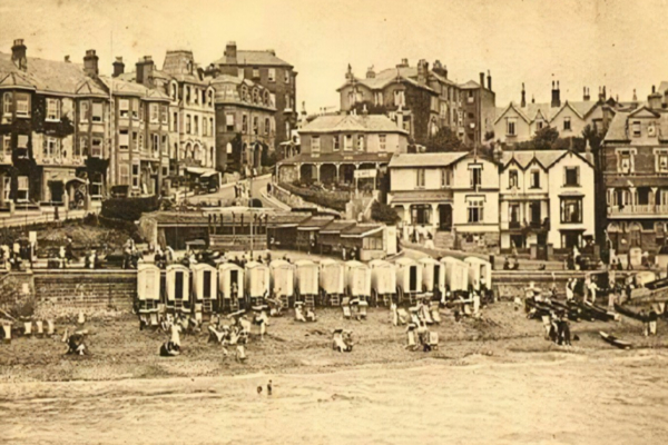 historic photo of sandown taken from the pier